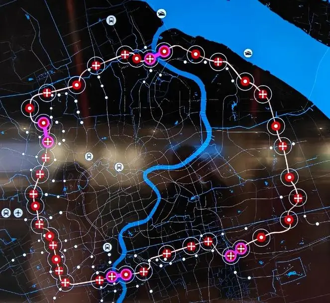 26号线环线站点示意图